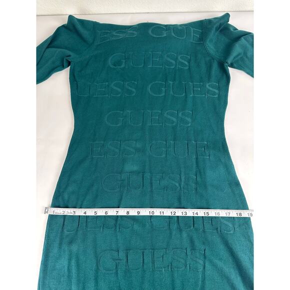 NWT Guess Size XL Wendy Sweater Dress Green - Picture 10 of 12